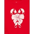 thumbnail image 2 of Holiday Time Girls Christmas Fleece Graphic Sweatshirt, Sizes 4-18, 2 of 3