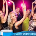 thumbnail image 3 of y Blue 1000pcs Blue Smart Technology High Quality 1000pcs Paper Wristbands Neon Wristbands Waterproof Wristbands for Events Lightweight Concert Wristbands Party Neon Color Sticky Wristbands, 3 of 5