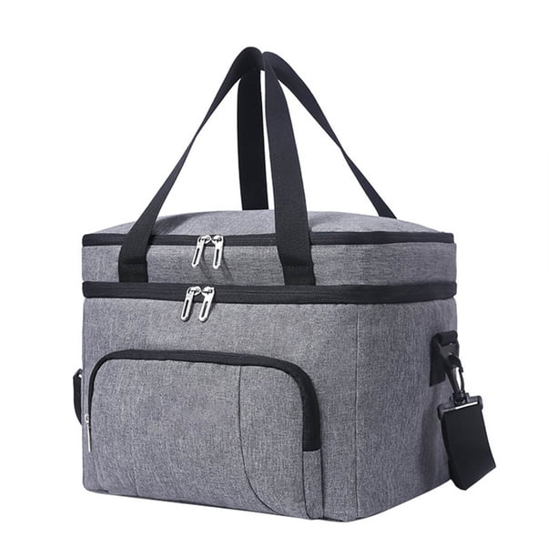 1 bolsa bento práctica y reutilizable para refrigerios (gris)