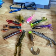 Z-Man 3 Scented Shrimpz Soft Plastic Fishing Lure, Redbone, 5 Count, SSHRP3266PK5