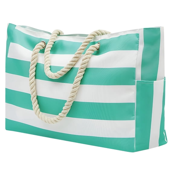 GASTROPOD Large Beach Bag for Women Canvas Beach Bag with Pocket Zipper Tote Travel Picnic Swim Pool Bags Tote
