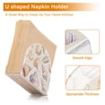 thumbnail image 5 of Yayeee Napkin Holder for Table Kitchen Paper Tissue Organization, Orange Watercolor Seashells, 5 of 8