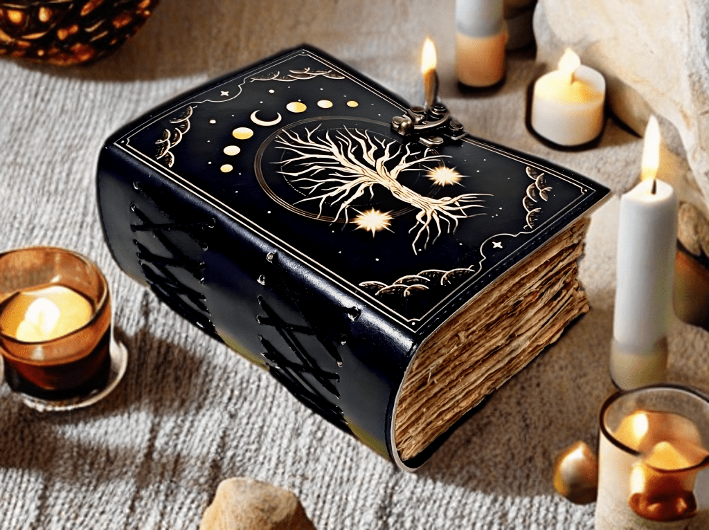 400 pages Blank Spell Book of Shadows Celestial Tree of Life vintage journal gifts for men and women