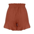thumbnail image 6 of Viikei Womens Shorts Clearance Shorts for Women Plus Size Women's Shorts Pull on Fashion Shorts Summer Casual Loose Solid High Waist Ruffles Short, 6 of 6