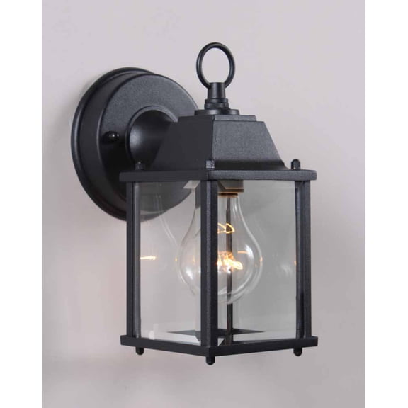 Volume Lighting V8898 1 Light 8" Height Outdoor Wall Sconce - Black