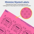 thumbnail image 5 of Avery Rectangle Labels, Bright Pink, 1-13/16" x 2-3/16", 240ct, 5 of 11