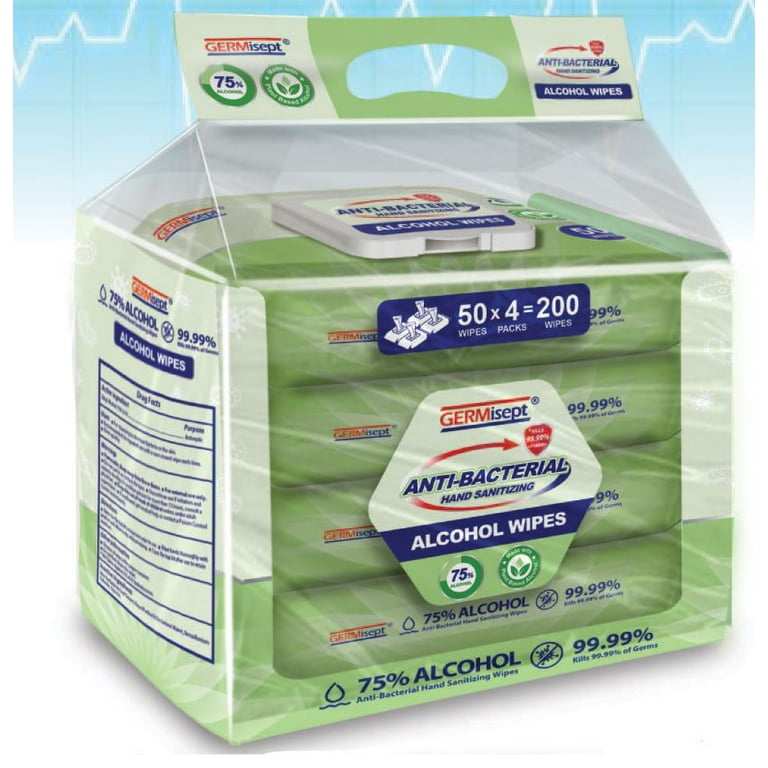 Wholesale GERMISEPT Multipurpose Alcohol Cleaning Wipes, 50 Count Pack, 24  Packs Case. Low as $139.30 case