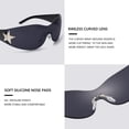 thumbnail image 4 of Gafas de Sol LIKSMU Sin Montura Estilo Y2K con Lentes Negras, 4 of 6