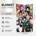 thumbnail image 3 of My Hero Academia Anti-Pilling Flannel 32"X48" Super Soft Plush Air Condition Quilt Fluffy Warm Cozy Decorative Blankets, 3 of 7