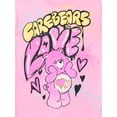 thumbnail image 2 of Care Bears Girls Rhinestones Graffiti Graphic Boyfriend Tee with Rhinestones and Bike Shorts Set, 2-Piece, Sizes 4-16, 2 of 3