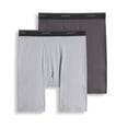 thumbnail image 3 of JOCKEY MEN'S PACK X2 - 03 MIDWAY BLACK - 4XL BIG - UNDERWEAR BOXER BRIEFS COTTON, 3 of 5
