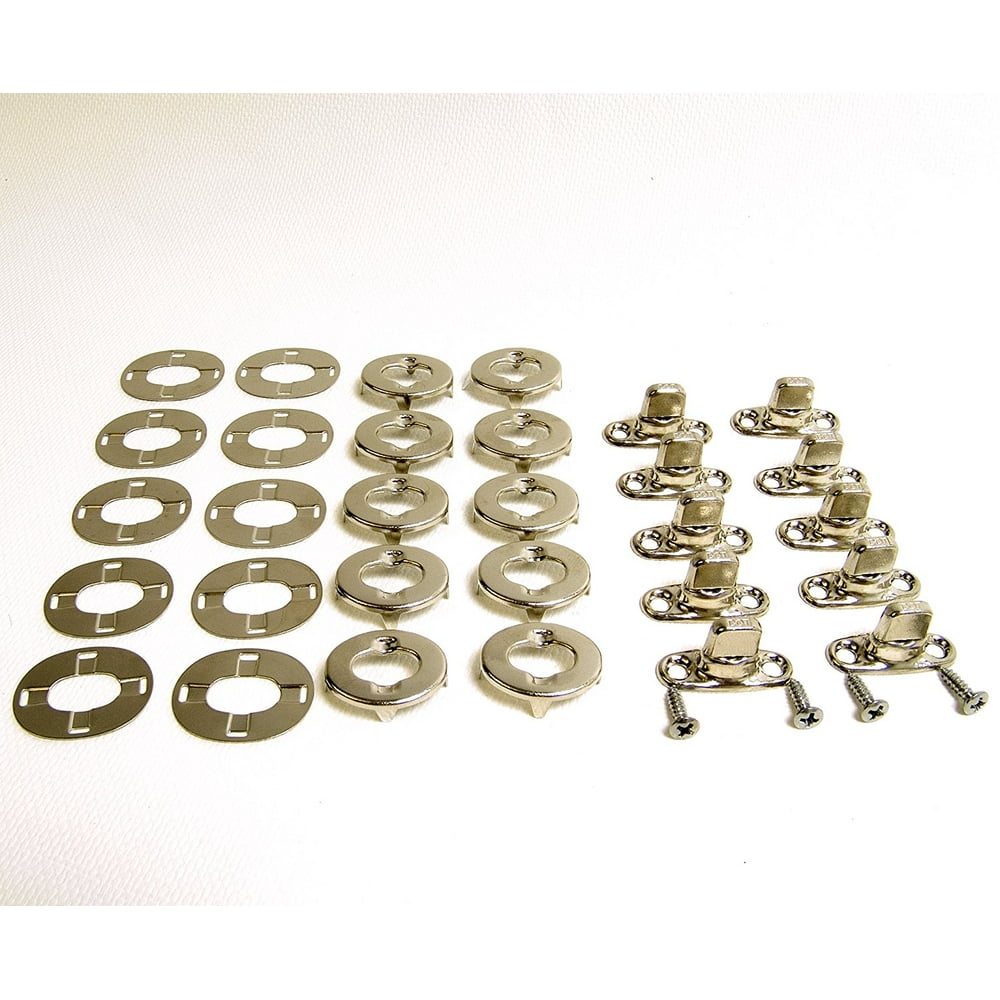 Common Sense Turn Button Fastener 10 Piece Set, w/ ½" Mounting Screws