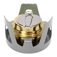 thumbnail image 3 of Mini Réchaud à Alcool en Laiton et Aluminium, Sécuritaire, Coupe-Vent, Portable, Réchaud de Randonnée, Camping, Cuisine, 3 of 7