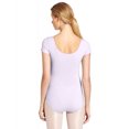 thumbnail image 2 of Capezio Justaucorps Classique à Manches Courtes pour Femmes, Lavande, Large, 2 of 6