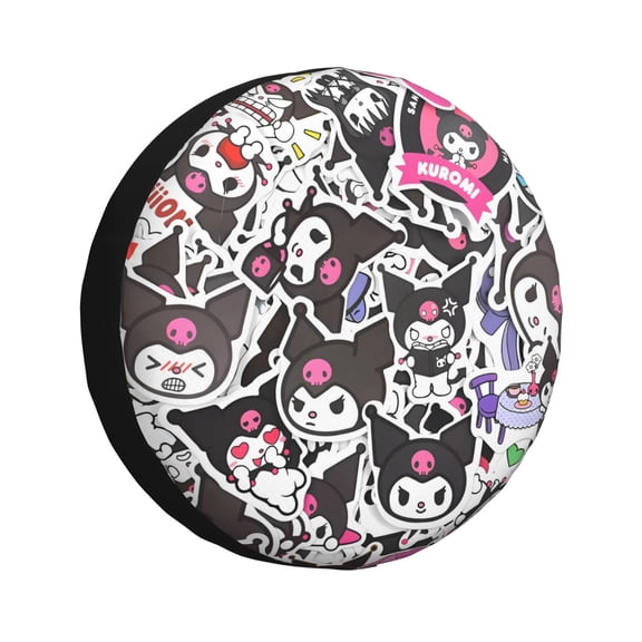 Saiise Sanrio Cc Print Rv Spare Tire Cover Wheel Tire Cover for Travel Trailers Protectors Weatherproof Dust-Proof for Camper Trailer Truck SUV Rv Universal-14 inch