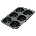 thumbnail image 4 of Way to Celebrate, Pumpkin Cast Aluminum 6-Cavity Baking Pan, Black, 4 of 11