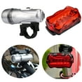 thumbnail image 1 of Agiferg Waterproof 5 LED Lamp Bicycle Bike Front Head Light + Rear Safety Flashlight, 1 of 7