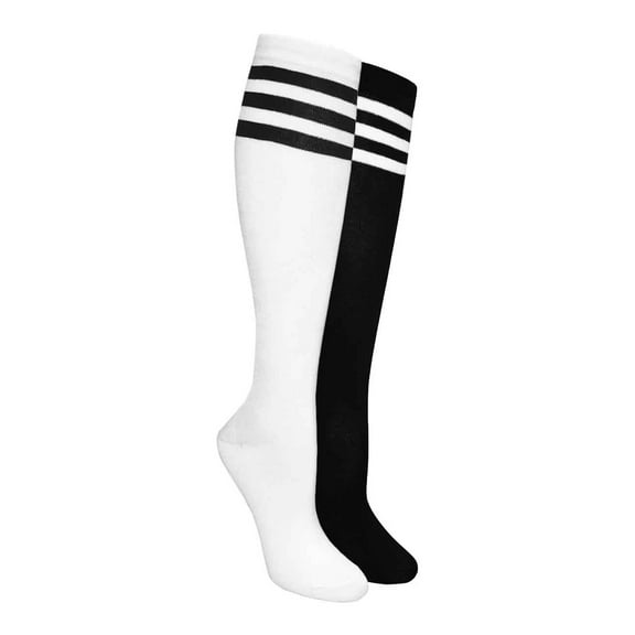 Women's 2 Pairs Truly Beautiful Comfortable Durable Soft Cable-Knitted Knee-High Socks LSR450-2P One SizeAssorted