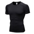 thumbnail image 1 of T-Shirts de Compression à Manches Courtes Évacuant l'Humidité pour Entraînement Physique gym, 1 of 6