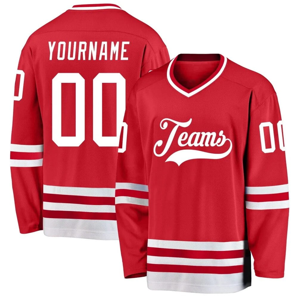 Custom Ice Hockey Jersey Print Your Name Number Team Shirts Competition Training Jerseys For Men Women Youth Kids Clothing