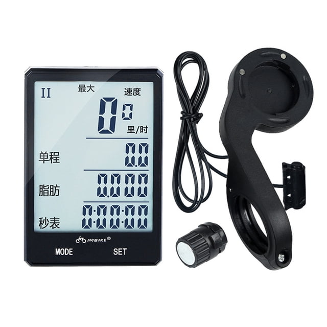 Soidarity Retroiluminación a prueba de lluvia montar bicicleta odómetro cronómetro 2,8 ''pantalla grande bicicleta inalámbrico ordenador ciclismo Ciclismo No.06 Soidarity HW5570-06B