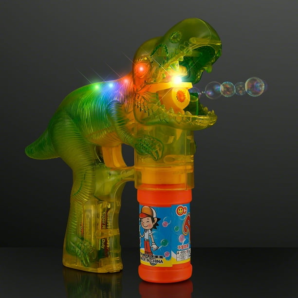 FlashingBlinkyLights Dinosaur Light up Bubble Gun Toy