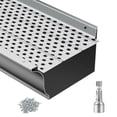 thumbnail image 3 of QinaQin Gutter Guard, Aluminum Leaf Filter, 0.157-Inch Aperture, 0.02-Inch Thickness, Durable, Easy To Diy Install, Suitable for All Roof Types Or Gutter Types, 3 of 8