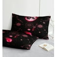 thumbnail image 5 of Sun and Moon Bed in a Bag Black Pink Psychedelic Celestial Comforter Set Queen Size,Interplanetary Bedding Galaxy Comforter Set for Girls Women,Gothic Mystic Witchy Bedding for Room Decor, 5 of 9