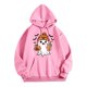 thumbnail image 1 of Sudadera con capucha de fantasma de Halloween roja con diseño de calabaza y auriculares, sudadera acogedora para hombres y mujeres, 1 of 3