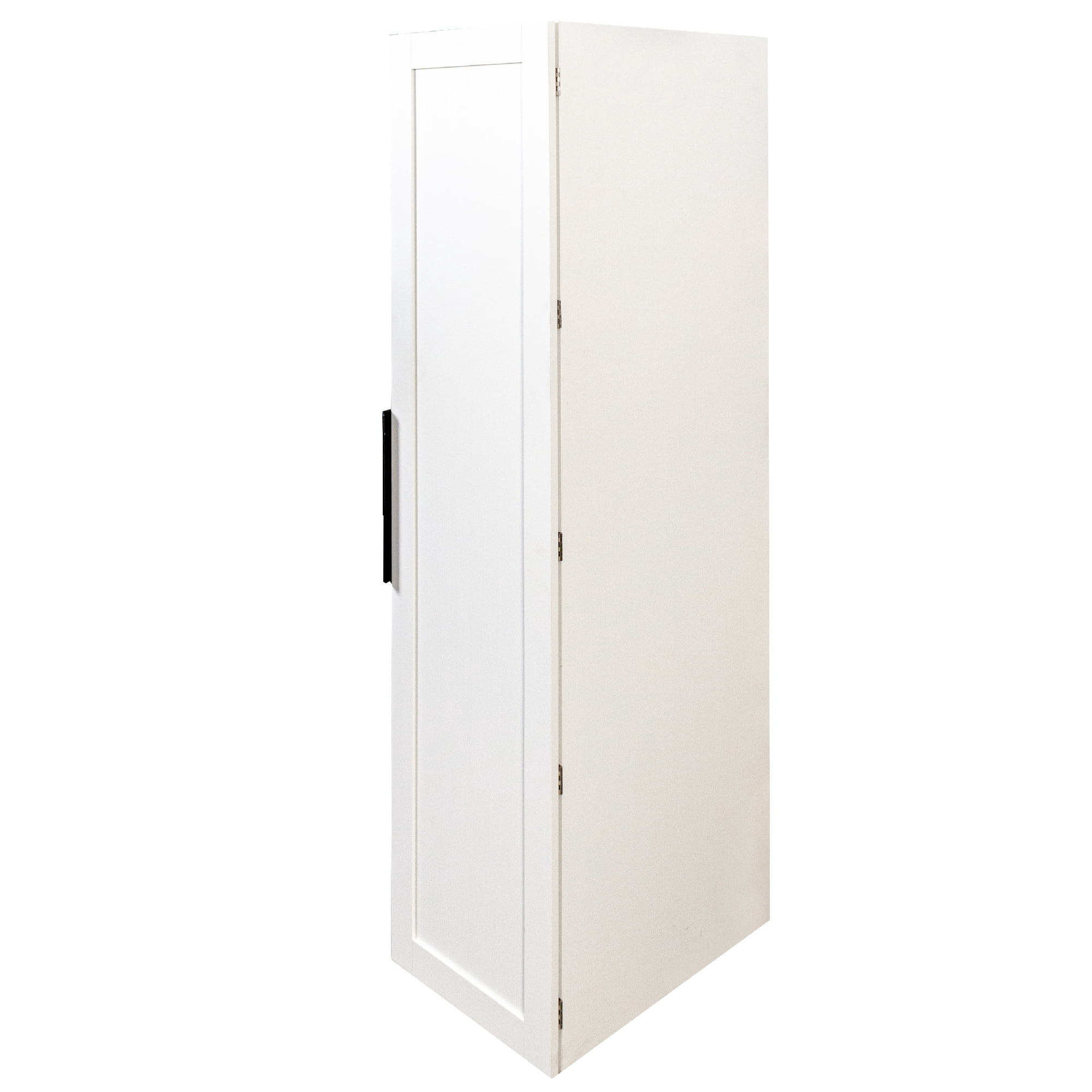 Kitchen Pantry Cabinet Freestanding Buffet Cupboard with Adjustable Shelves Side Racks, White