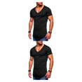 thumbnail image 3 of Jumpingount Camiseta de algodón para hombre, camiseta de verano de manga corta transpirable con cuello en V que reemplaza la camiseta informal Type11 NO11, 3 of 6