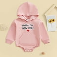 thumbnail image 2 of Hessimy Newborn Baby Girl Bubble Romper Summer Clothes Vintage Ruffle Short Sleeve Infant Onesie Bodysuits Outfit(Pink, 2 of 8