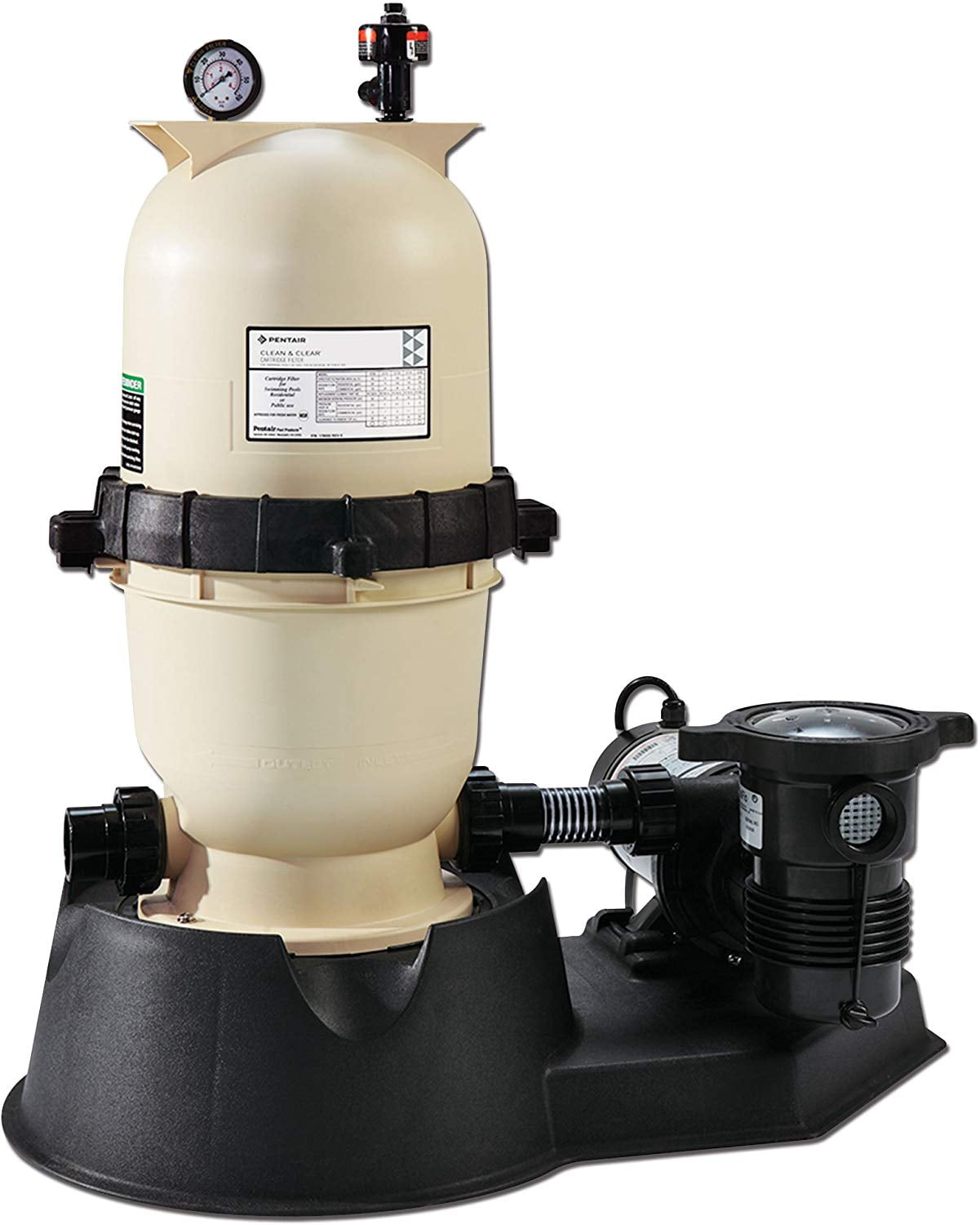 Pentair PNCC0100OO1160 100 Square Foot Swimming Pool Cartridge Filter with 1.5 Horsepower