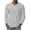 Light Gray, variant on GrmtClth Mens Long Sleeve Shirts Casual V-Neck Breathable Top Solid Color Soft T-Shirts Slim Fit Clothing Black 3XL