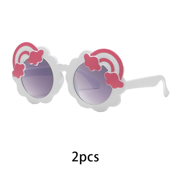 GJX 2Pcs Baby Sunglasses Toddler Girl Sunglasses Kids Sunglasses Boys,Style1