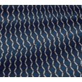 thumbnail image 4 of oneOone Cotton Jersey Blue Fabric Square Geometric Fabric For Sewing Printed Craft Fabric By The Yard 58 Inch Wide, 4 of 4