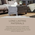 thumbnail image 3 of Maven Lane Nerio Handmade Heritage Wooden Storage Bench, Grey Distressed Finish, 3 of 6
