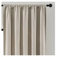 thumbnail image 5 of Faux Linen Pinch Pleated Curtains 90 Inch Length, Light Filtering Curtains 90 Inches Long for Bedroom Living Room, Semi Sheer Privacy Curtains 90 Inch Length Rod Pockets(52x90 inch, Linen), 5 of 7