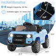 thumbnail image 2 of Licensed Toyota Ride on Car by OLAKIDS, Battery Powered Electric Vehicle for Kids with Remote Control, MP3, USB, Power Display, LED Lights, Suspension, Ride on Toy for 3+ Boys Girls, 2 of 9