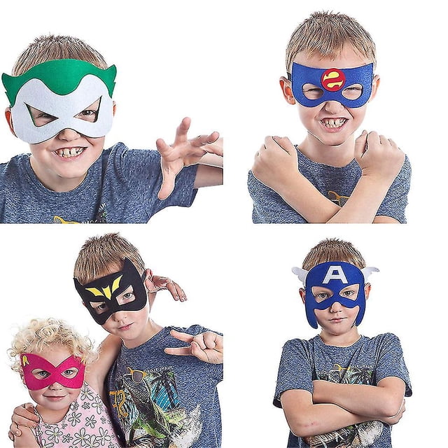 Máscaras de superhéroes Favores de fiesta para ni?os (32 paquetes) Fieltro y elástico - Máscaras de fiesta de cumplea?os de superhéroes con 33 tipos diferentes ShuxiuWang 8390605225857