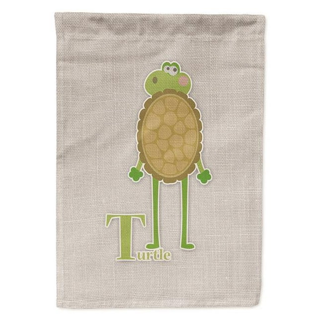 Carolines Treasures BB5745GF Alphabet T for Turtle Garden Size Flag