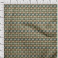 thumbnail image 4 of oneOone Rayon Olive Green Fabric Asian Kilim Craft Projects Decor Fabric Printed By The Yard 56 Inch Wide, 4 of 5