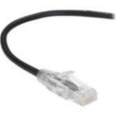 Black Box Slim-Net Cat.6a Patch UTP Network Cable 7ft Black