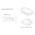 thumbnail image 7 of Tevi 1-Drawer Glass Top Coffee Table, Espresso, 7 of 7