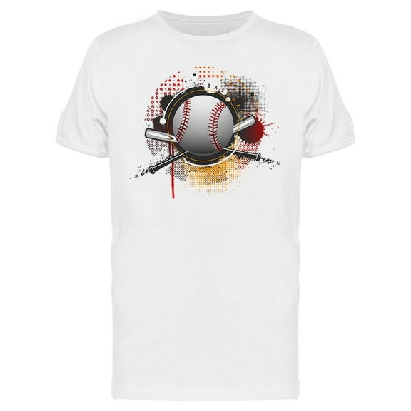 Grunge Style. Baseball  T-Shirt Men -Image by Shutterstock, Male Small