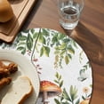 thumbnail image 3 of Mushrooms Round Placemats for Dinning Tables,Heat-proof Braided Table Mats 13 Inch,Spring Flowers Leaves Butterflies Botanical Washable Place Mat for Kitchen Restaurant Party Decor Table Setting, 3 of 9