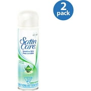 Gillette Satin Care, Shave Gel, Sensitive, 7oz (Pack of 2)