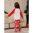 thumbnail image 5 of WIBACKER Kids Christmas Santa HO HO HO Pajamas Long Sleeve Holiday Pjs Set Toddler Boys Girls Xmas Jammies 2-14 Years, 5 of 7