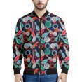 thumbnail image 3 of Chaquetas con gráficos de bolos casuales, tendencia de moda, chaqueta bomber de manga larga con estampado 3D, sudaderas, ropa de calle holgada, abrigo Harajuku, 3 of 5