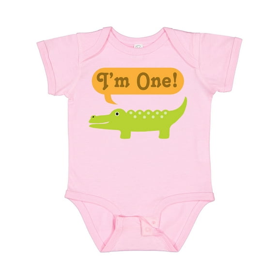 Inktastic 1st Birthday Alligator Jungle Boys or Girls Baby Bodysuit